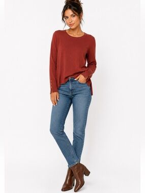 Philosophy Republic Clothing Coral Crewneck Sweater